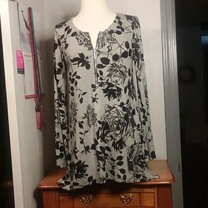 Kate & Mallory Zip Front Tunic